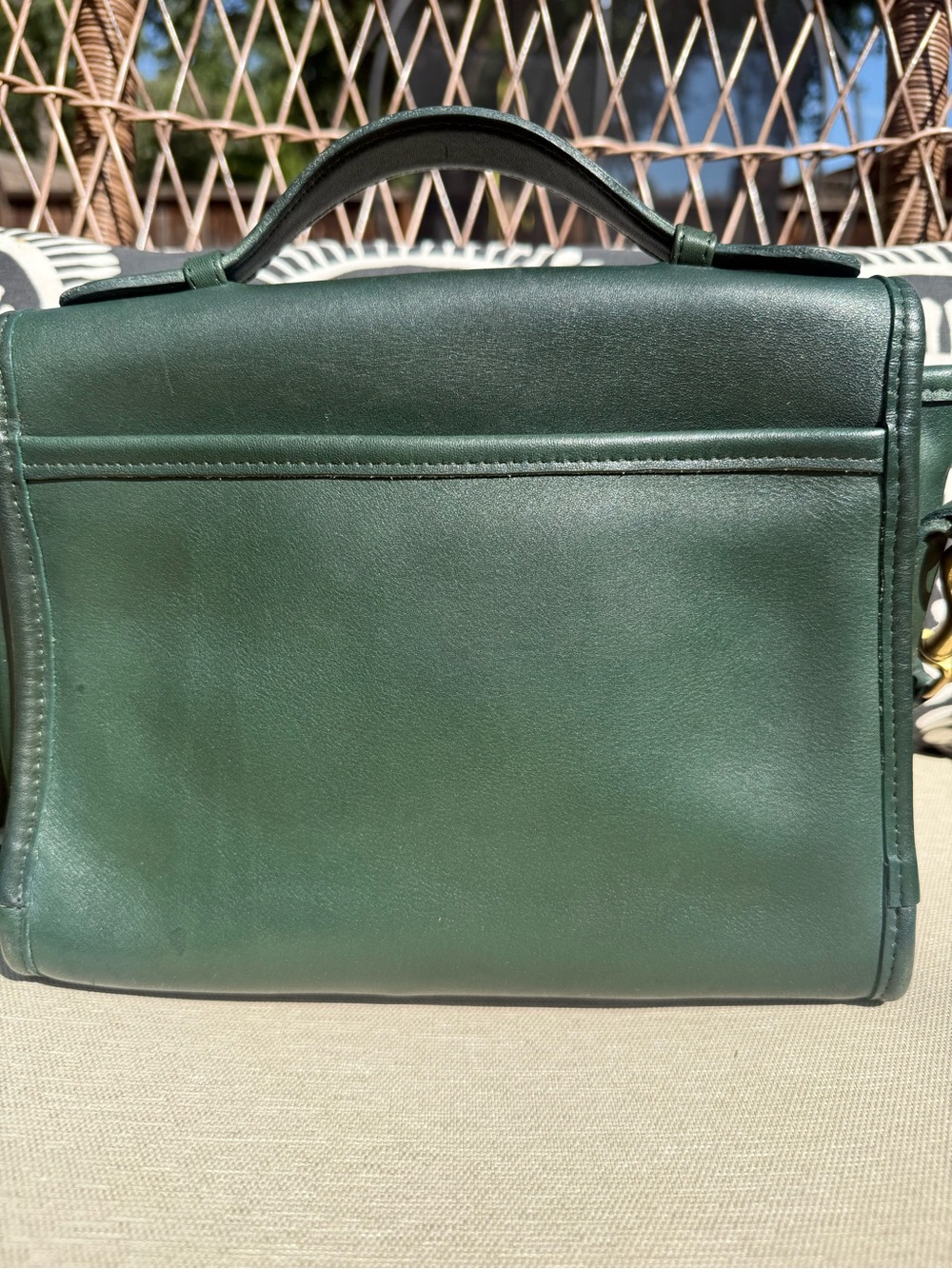 Vintage Coach Original Court Bag bottle green 💚🍾💚🍾 - Picture 3 of 6